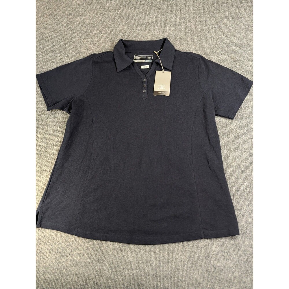 NEW Women's Cutter & Buck Button Polo-Navy, XL (LCK08541)
